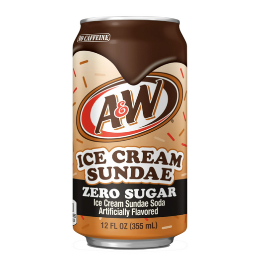 A&W Ice Cream Sundae Zero Sugar 355ml * 12