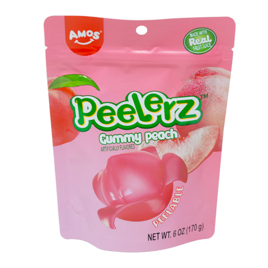 Amos Peelerz Gummy Peach 150g * 12