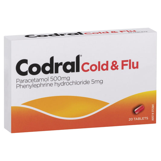 Codral C&F 500mg 16 Tablets * 6