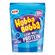 Hubba Bubba Blue Raspberry Clear Whey Protein Powder 405g