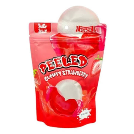 Juicy Jelly peeled gummy strawberry 120g * 12