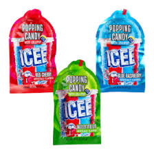 Koko's Icee Popping Candy W/Lollipop 15g * 12