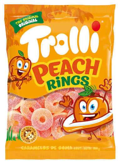 Trolli Peach Rings 100g * 16