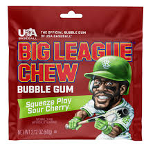 Big League Chew Sour Cherry Pouch 60g * 12