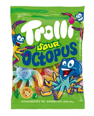 Trolli Sour Octopus 100g * 16