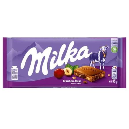 Milka Raisins & Nut Block 90g * 23