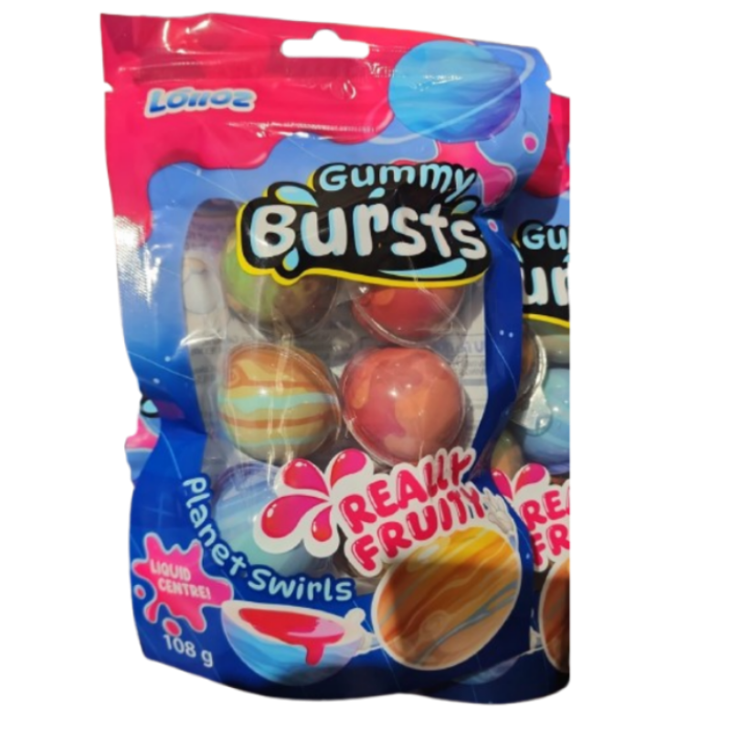 Lolloz Gummy Bursts Soccer Blast 108g * 12