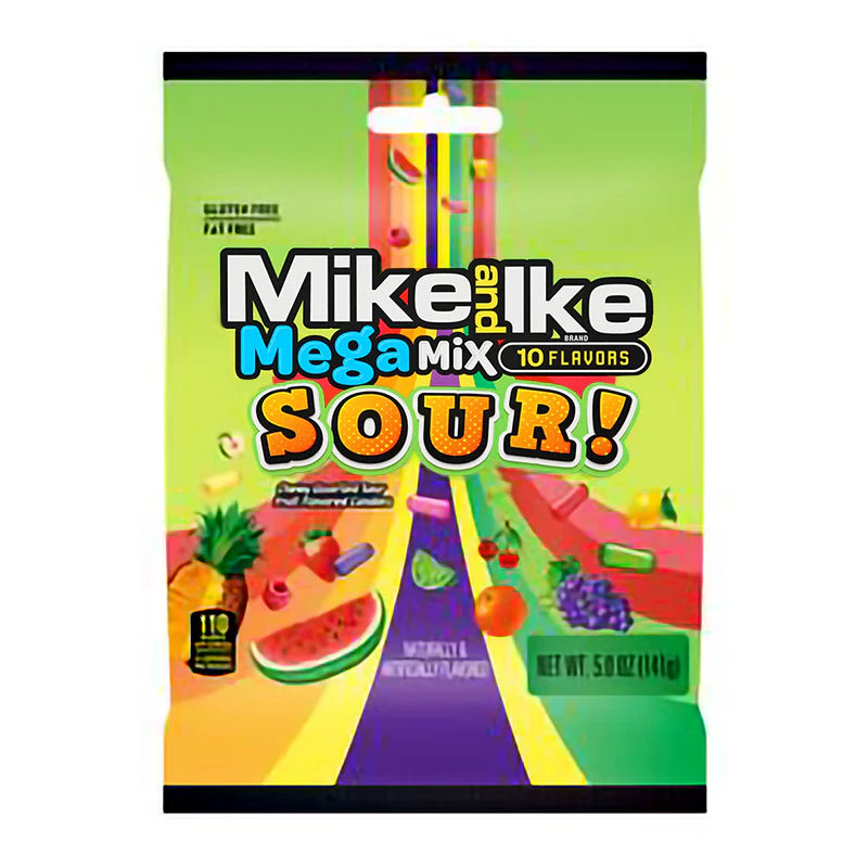 Mike and Ike Mega Mix Sour Bag 141g * 12