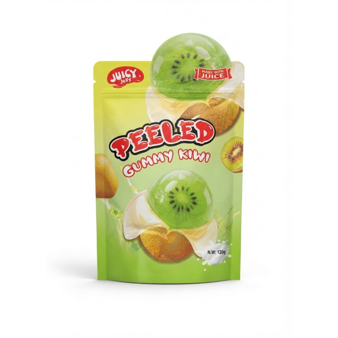 Juicy Jelly Peeled Gummy Kiwi 120g * 12