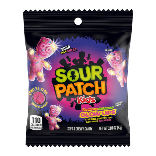Sour Patch Kids Glowups Candy 87g * 12
