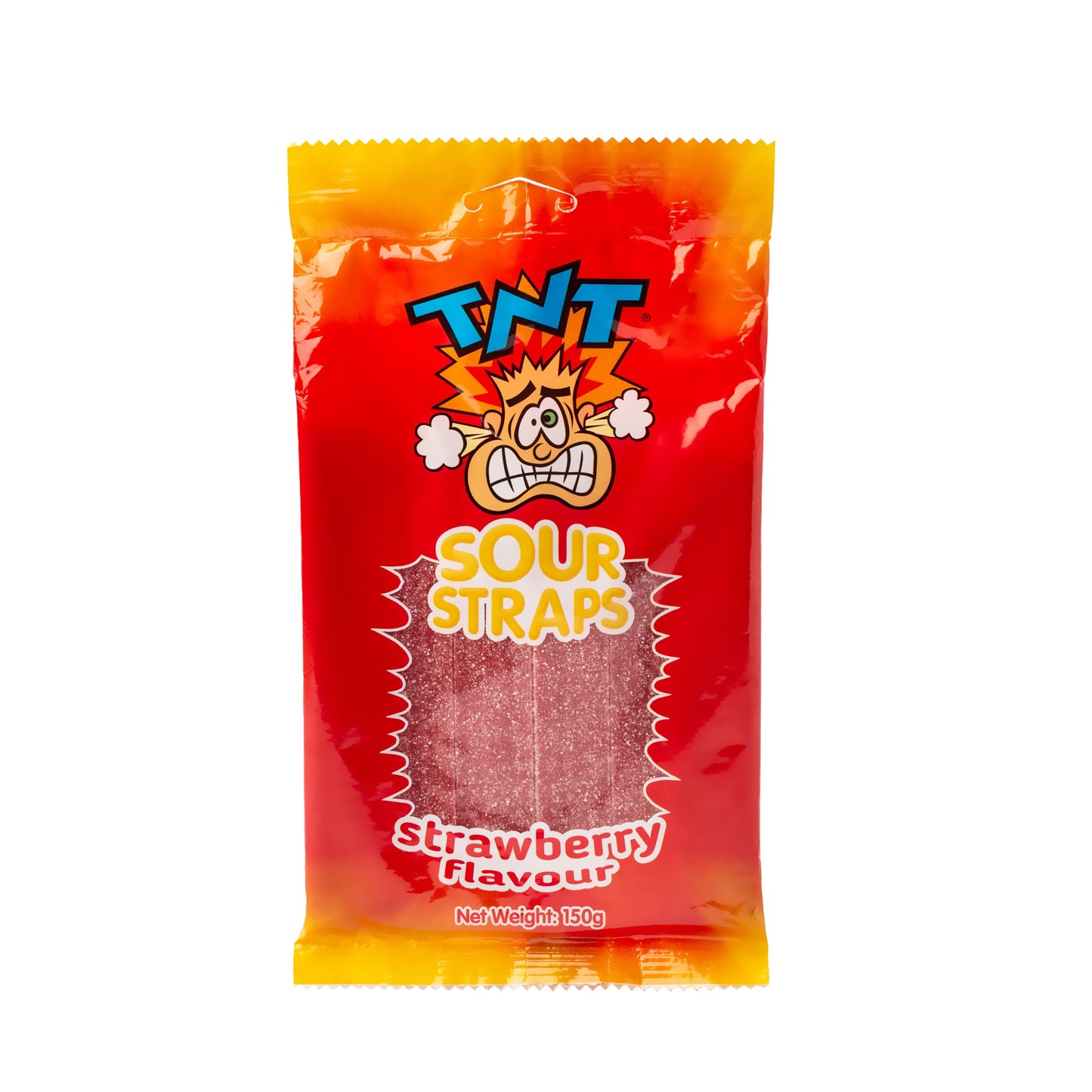 TNT Sour Strawberry Bag 150g * 12