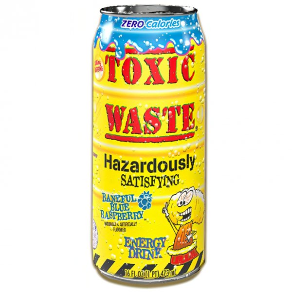 Toxic Waste Baneful Blue Rasp 473mL * 24