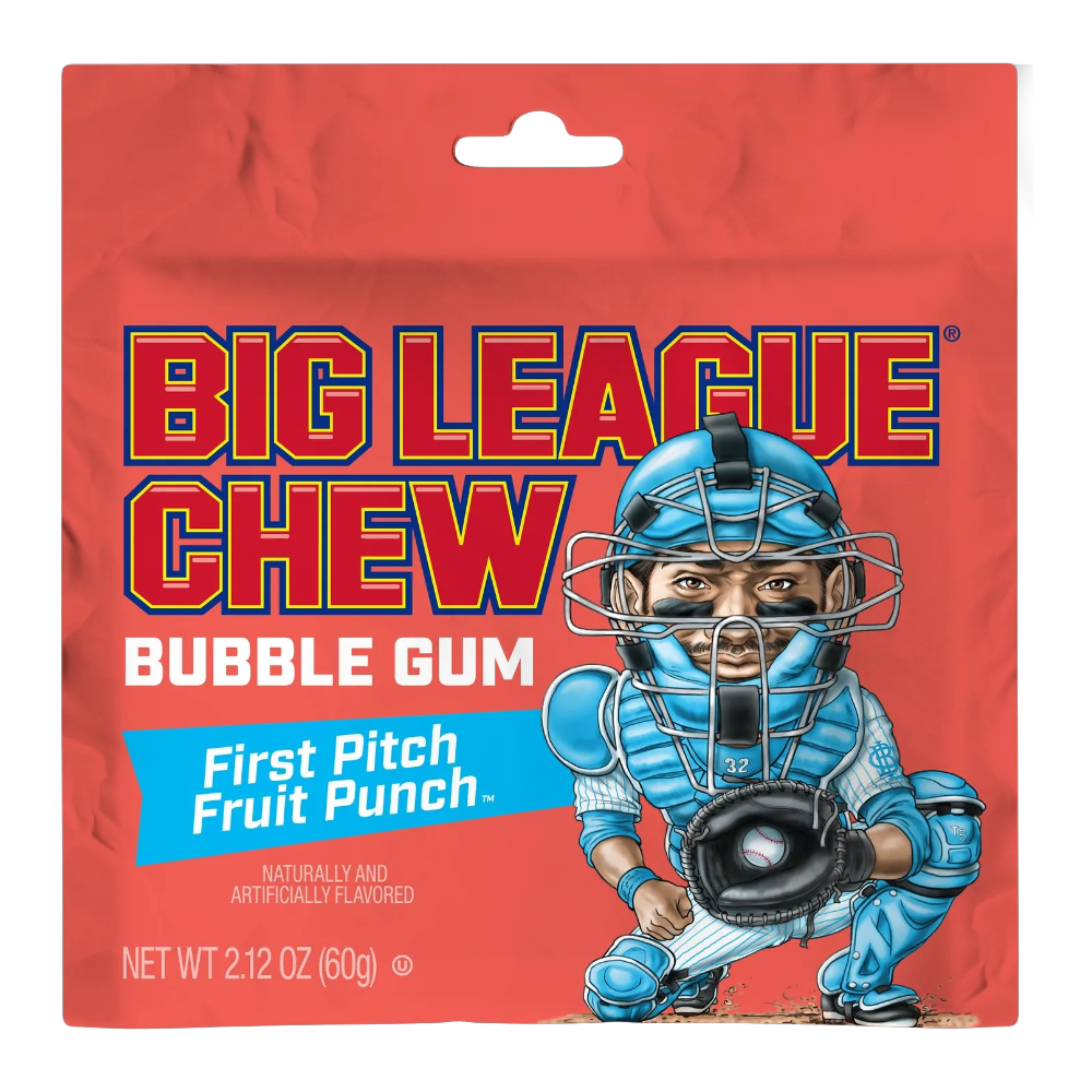 Big League Chew Fruit Punch Pouch 60g * 12