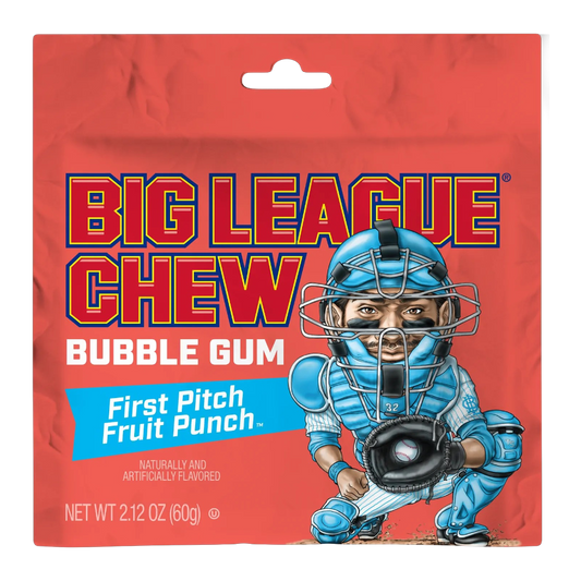 Big League Chew Fruit Punch Pouch 60g * 12