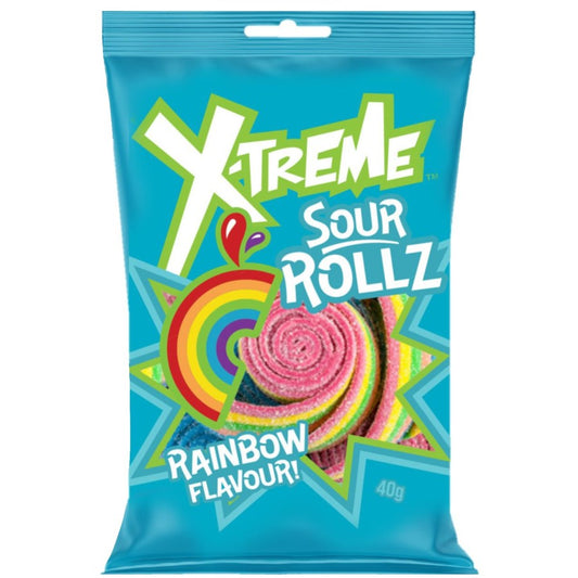 X-treme Rainbow Sour Roll 40g * 24