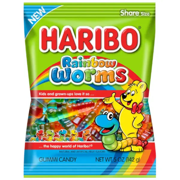 Haribo Rainbow Worms 142g * 12