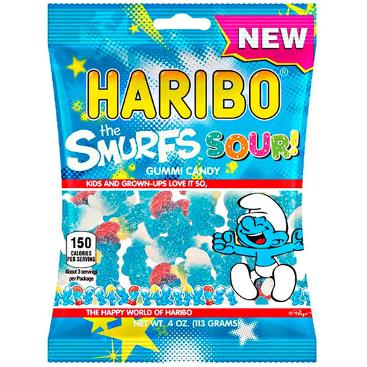 Haribo Sour Smurfs 113g * 12