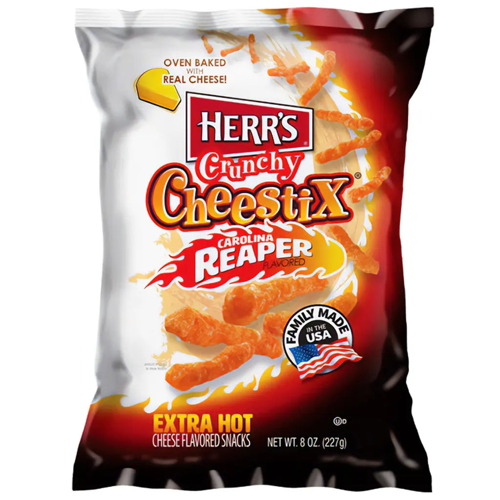 Herrs Cheestix Carolina Reaper 227g * 8