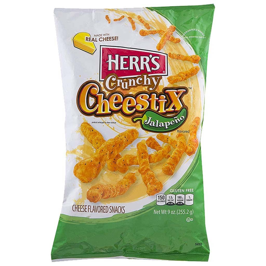 Herrs Cheestix Jalapeno 255g * 8