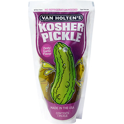 Van Holtens Kosher Zesty Garlic Pickle * 12