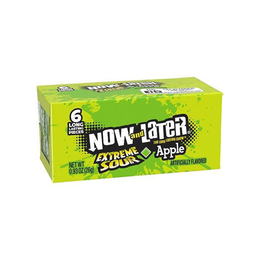 Now and Later Extreme Sour Apple 26g * 24