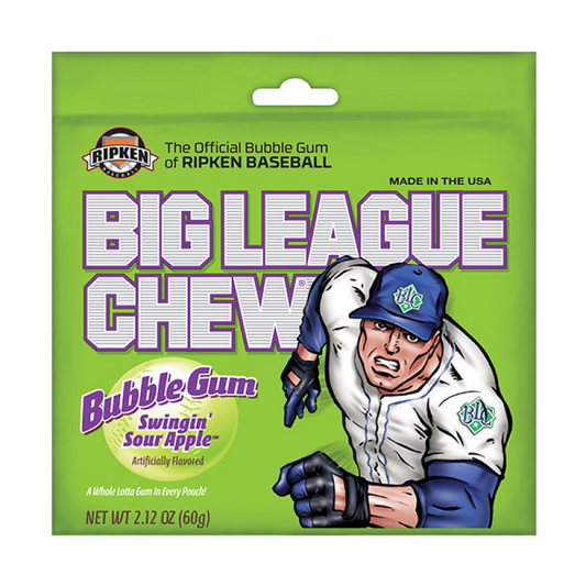 Big League Chew Swingin Sour Apple 60g * 12