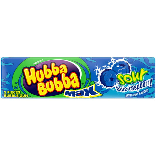 Hubba Bubba Max Sour Blue Raspberry 40g * 18