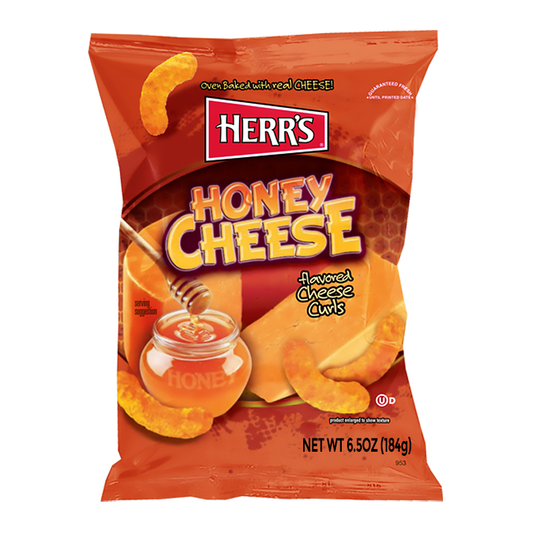 Herrs Honey Cheese Flavor Curls 184g * 9