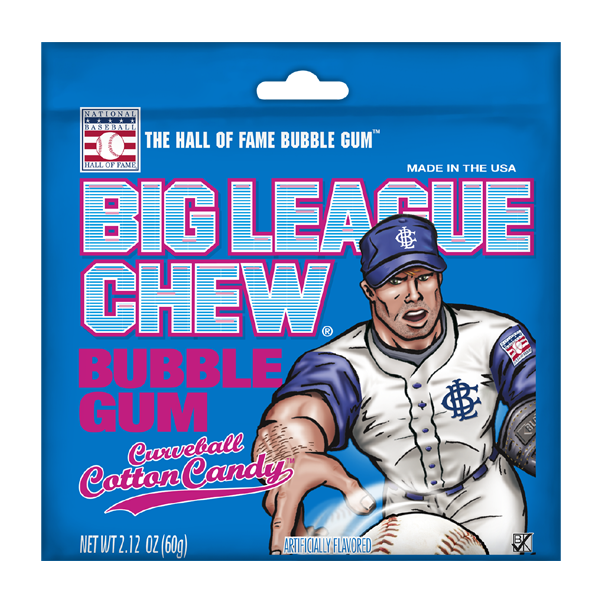 Big League Chew Curveball Cotton Candy 60g * 12