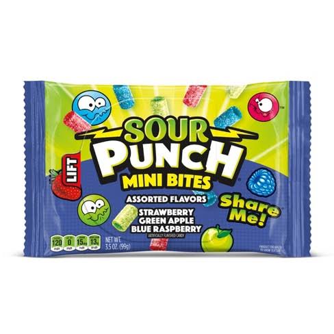 Sour Punch MiniBitesAssortedFlavor99g*12