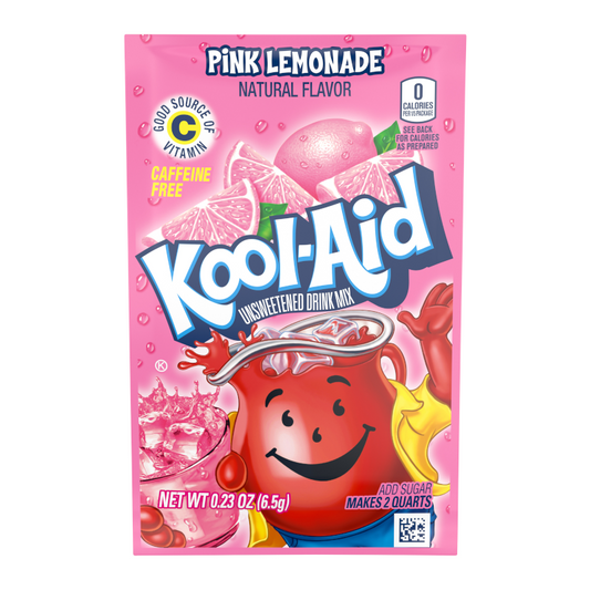 Koolaid Unsweetened Pink Lemonade Drink Mix 6.5g * 48