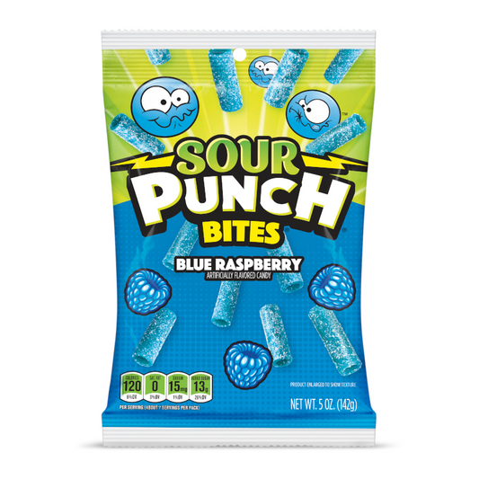 Sour Punch Bites Blue Raspberry 142g *12