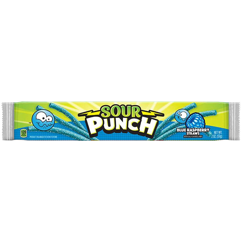 Sour Punch Straws Blue Raspberry 57g *24
