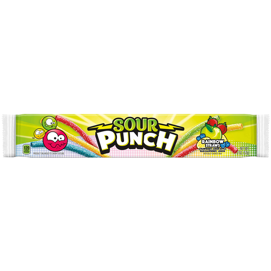 Sour Punch Straws Rainbow 57g * 24