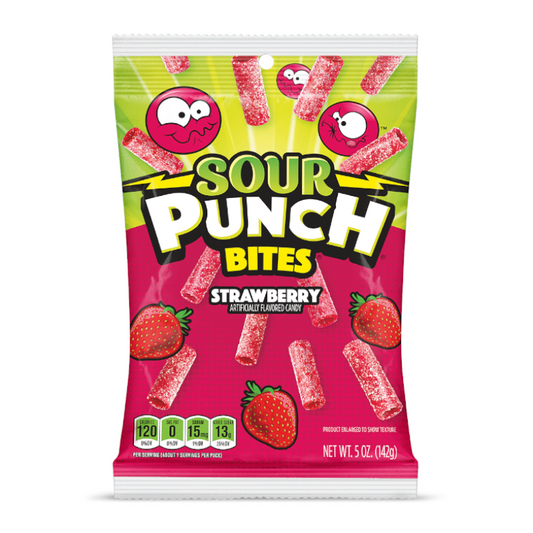 Sour Punch Bites Strawberry 142g * 12