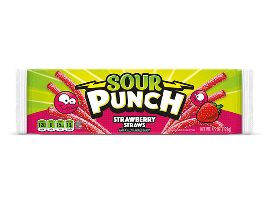 Sour Punch Straws Strawberry 57g * 24