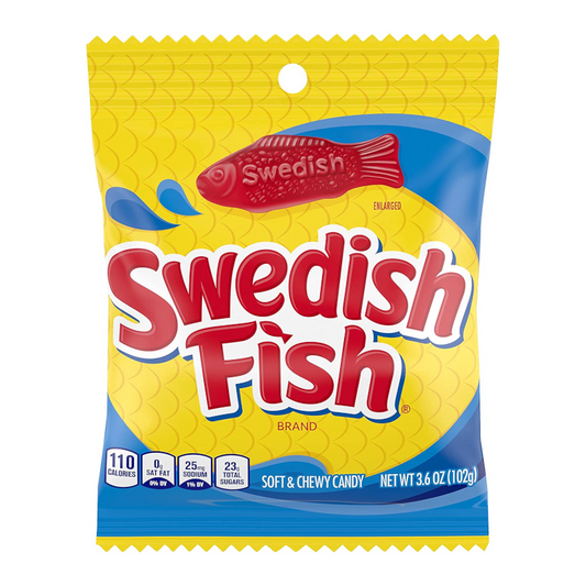 Swedish Fish Assorted Tails 102g * 12
